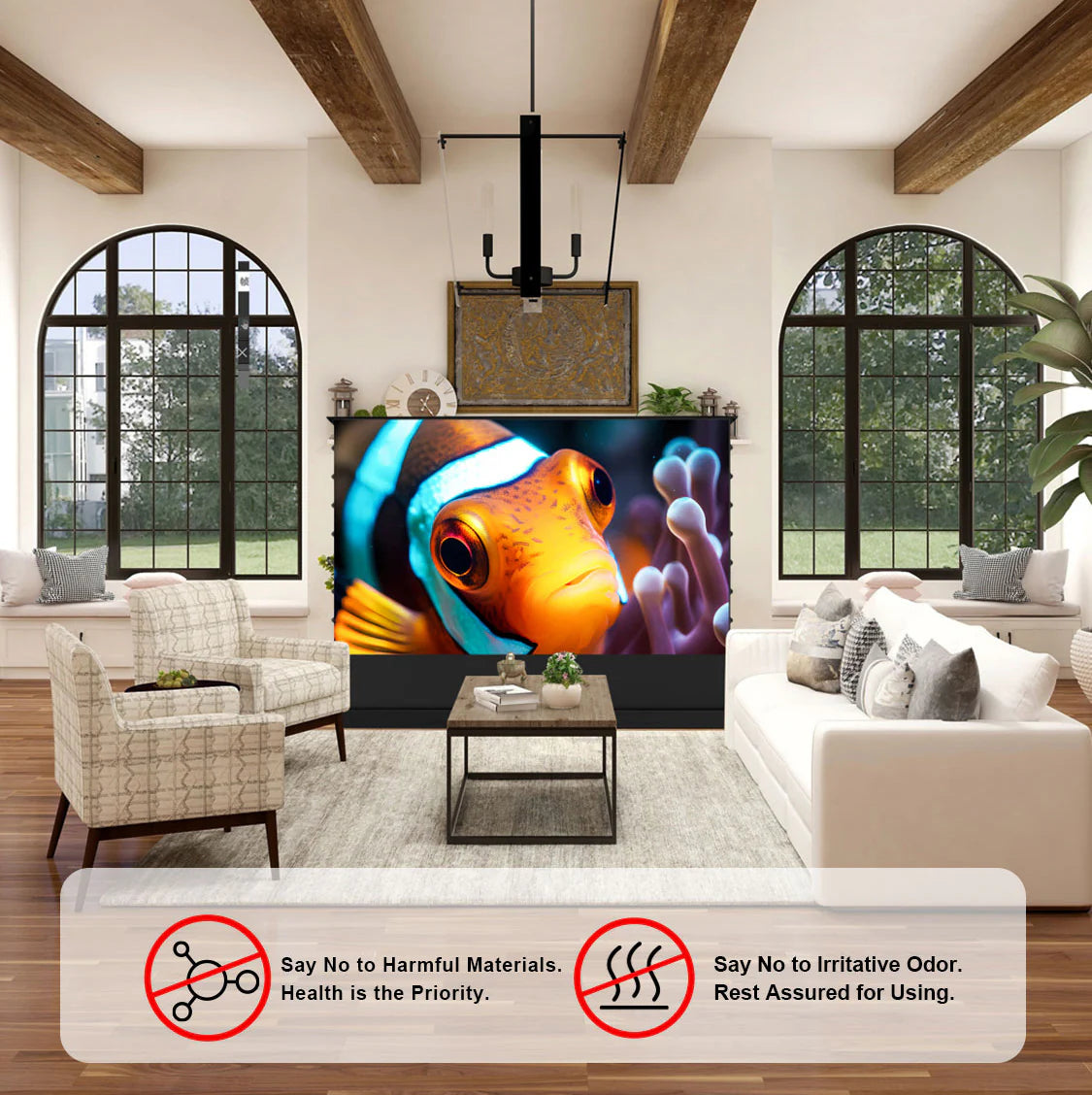 Wupro Cinema UST ALR Smart Motorized Floor Rising Screen