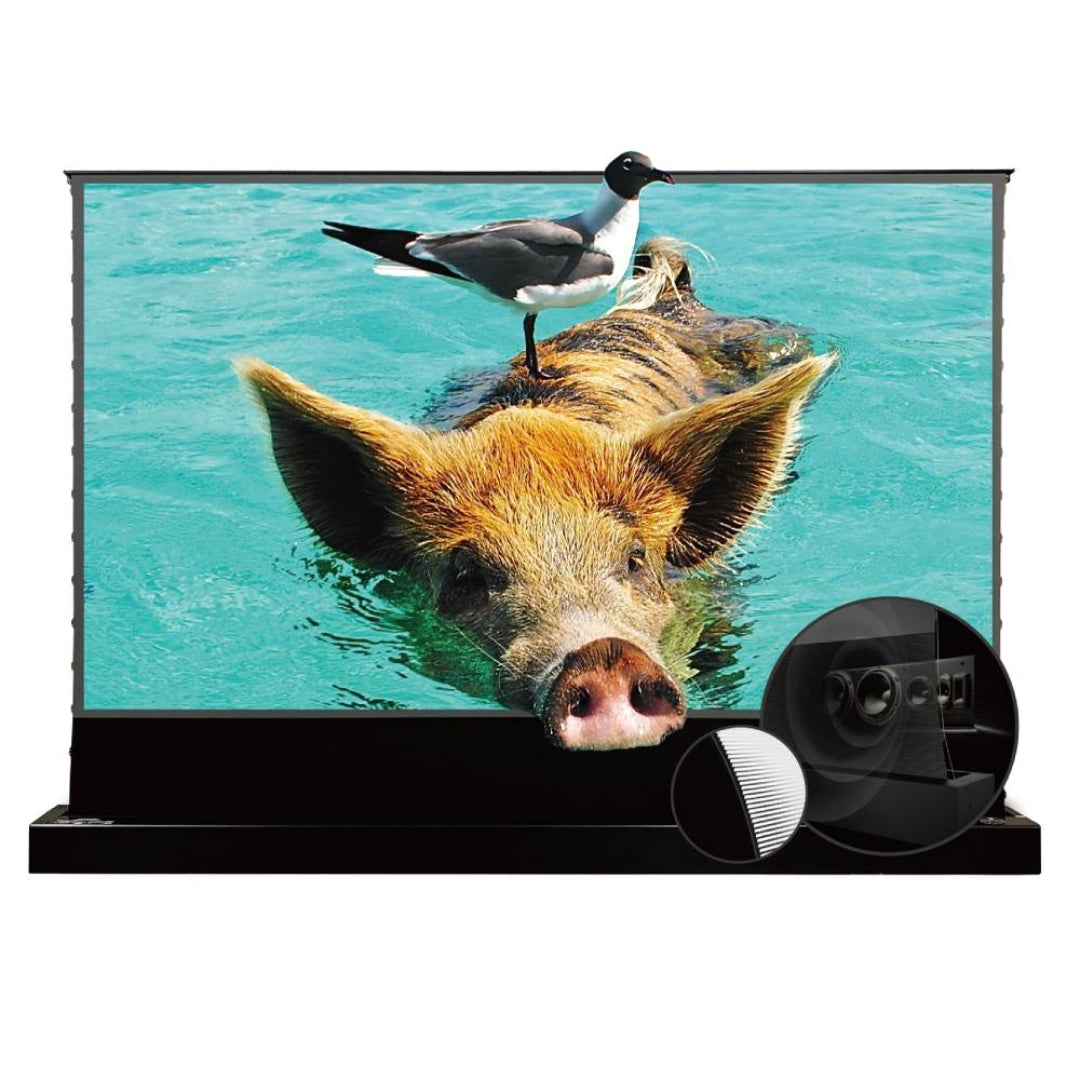 VIVIDSTORM S PRO P Motorised Rollable UST Laser Projector Screen with Acoustic Transparency