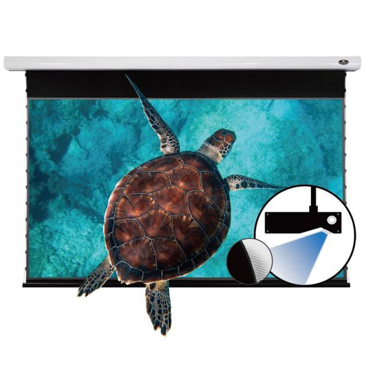 PRO A Slimline Tension Screen With Ultra short Throw Ambient Light Rejecting (For UST ALR Laser Projector Ceiling Mount Suspended)