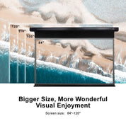 PRO A Slimline Tension Screen With Ultra short Throw Ambient Light Rejecting (For UST ALR Laser Projector Ceiling Mount Suspended)