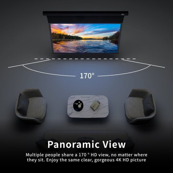 PRO A Slimline Tension Screen With Ultra short Throw Ambient Light Rejecting (For UST ALR Laser Projector Ceiling Mount Suspended)