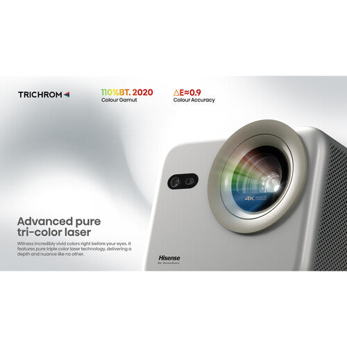 Hisense M2 Pro 1300-ANSI Lumen UHD 4K Triple Laser Smart Projector