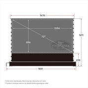 Vividstorm S PRO P PLUS (Motorized Tension floor rising screen made for Ultra short throw laser projectors)
