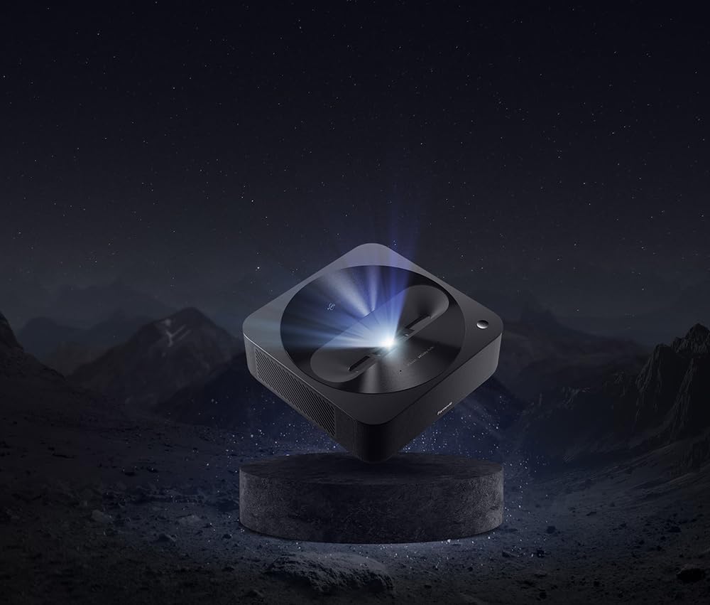 Formovie R1 NANO UST Laser Portable Projector — Full HD ALPD | with 1200 ANSI Lumens, Keystone Correction, WiFi, Bluetooth and Crisp Audio