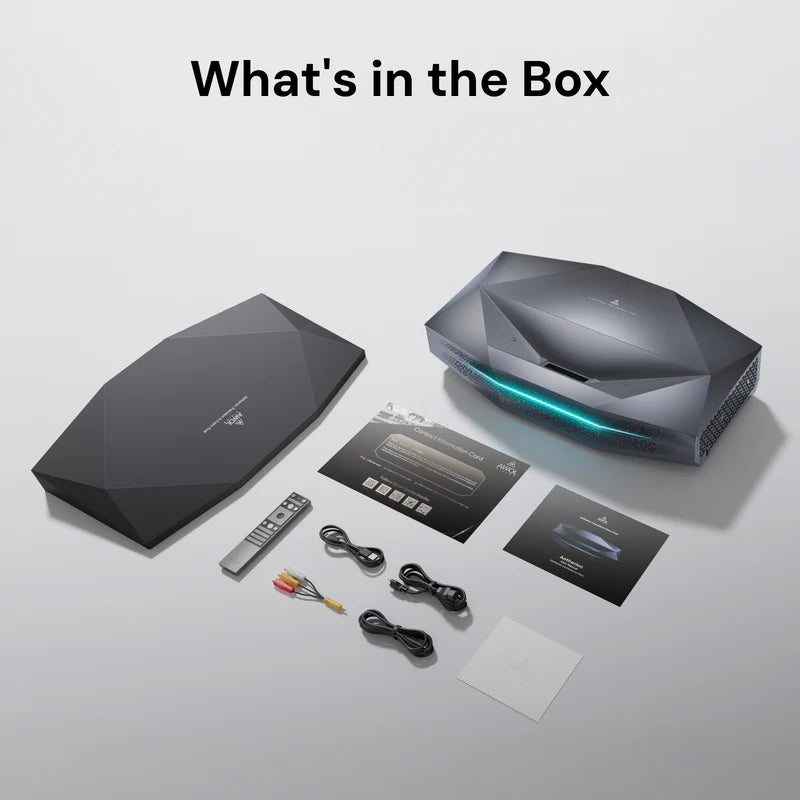 AWOL Vision Aetherion Pro 4K RGB Triple Laser Ultra Short Throw Projector