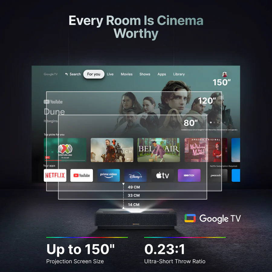 Formovie Cinema Edge Ultra Short Throw 4K Laser TV Projector