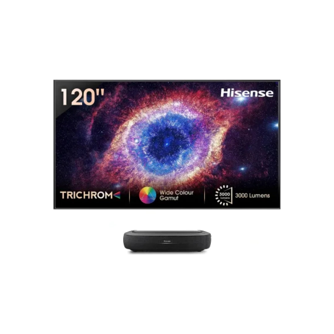 Hisense L9HE With 120" Fixed Frame Screen