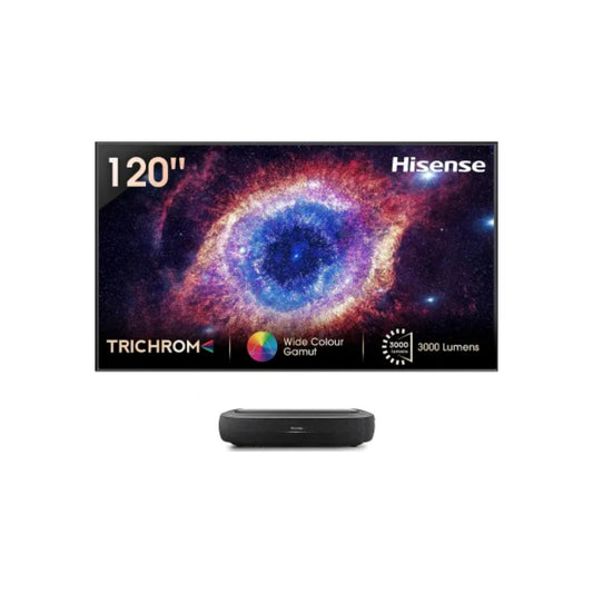 Hisense L9HE With 120" Fixed Frame Screen