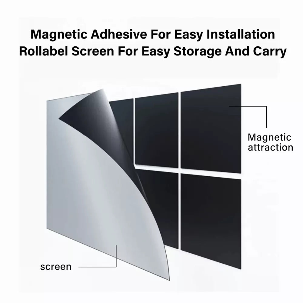 Fresnel Aura Series Fixed Frame Projection Screen for UST
