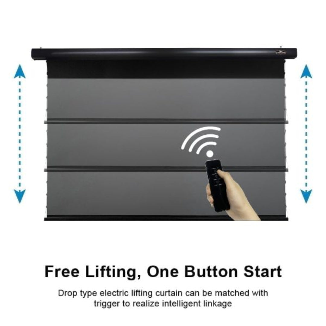 PRO A Slimline Tension Screen With Ultra short Throw Ambient Light Rejecting (For UST ALR Laser Projector Ceiling Mount Suspended)