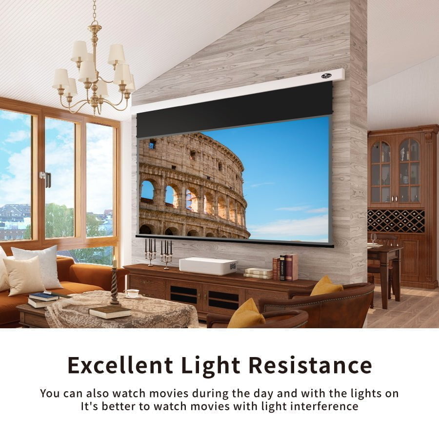 PRO Slimline Tension Screen With Ultra short Throw Ambient Light Rejecting (For UST ALR Laser Projectors)